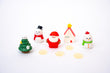 The Jolly Set - Decoratieve miniatuur kerstfiguren - 9 stuks - ↑ 1-3 cm