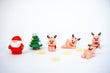 Reindeer Rush - Decoratieve miniatuur rendier set - 10 stuks - ↑ 1-3 cm