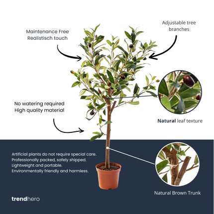 Olijfboom in pot 65cm – Kunstplant