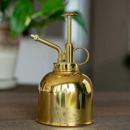 Plant mister - Plantenvernevelaar - RVS plantenspuit - Goud - ↑ 15,5 cm