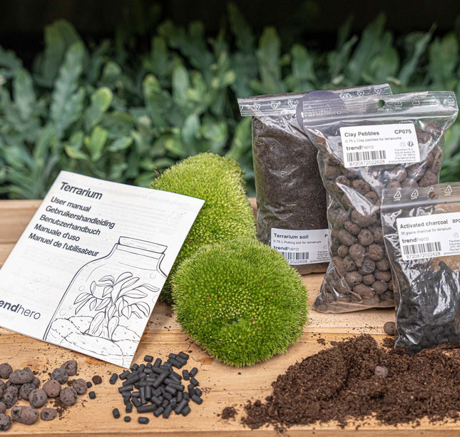 Terrarium Start- & navulpakket -  Maat S/M - DIY
