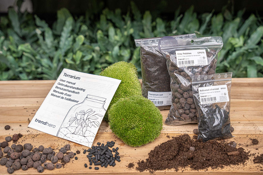 Terrarium Start- & navulpakket -  Maat S/M - DIY