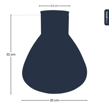 Terrarium fles ‘Sam XL' - Incl. LED-kurk - Gesloten terrarium Ø 30 cm ↑ 32 cm