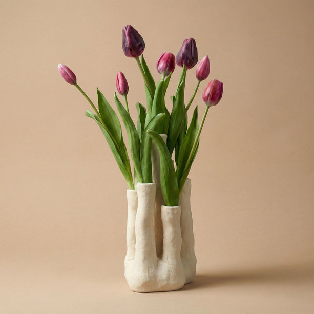 Tulip Touch - Tulpen Set - Kunsttulpen met meertuitenvaas