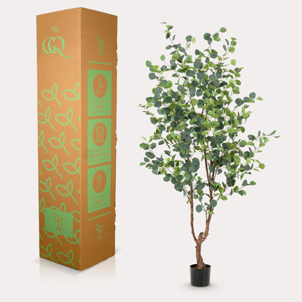 Kunstplant - Eucalyptus - Blauwe Gomboom  - 180 cm