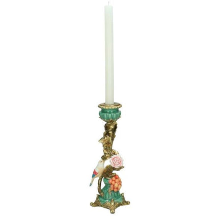 Kandelaar Vogel Goud - Groot - 28,5 cm"