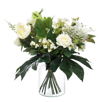 Kunstbloemen - Bouquet M - White Dream - ↑ 60 cm