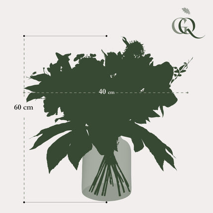 Kunstbloemen - Bouquet M - White Dream - ↑ 60 cm