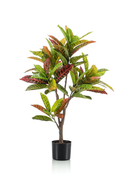 Kunstplant - Croton Codiaeum - Wonderstruik - 100 cm