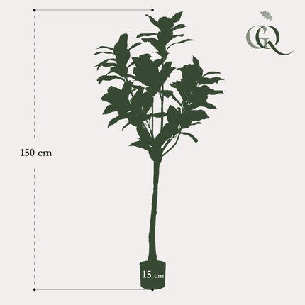 Kunstplant - 150 cm - Magnolia Grandiflora