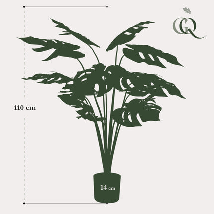 Monstera Deliciosa - kunstplant - 110 cm